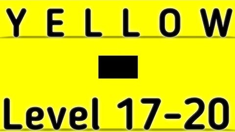 Yellow Level 17 18 19 20 Full Walkthrough Android Gameplay Barte Bonte IOS Yellow Puzzle Game