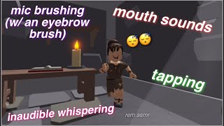 asmr roblox random triggers (mouth sounds, tapping, + )