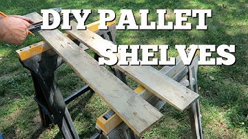 Free Pallet Shelves ~ DIY
