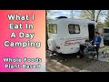 What I Eat In A Day Camping | Ep1| 13ft Scamp Trailer