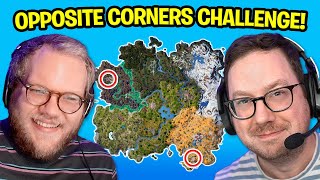 Fortnite Opposite Corners Challenge - First to Die Loses!