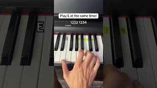 Easiest Way to Aura Farm on the Piano #easy #piano #tutorial