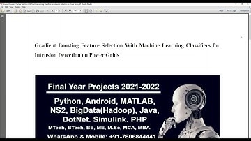 Gradient Boosting Feature Selection With Machine Learning Classifiers for Intrusion Detection on Pow