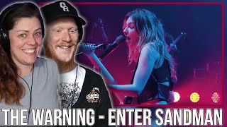 COUPLE React to The Warning - ENTER SANDMAN Live at Teatro Metropolitan | OFFICE BLOKE DAVE