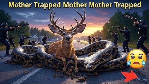 Animal Rescue: Shocking Moment Rescuers Save Mother Deer From Giant Python’s Deadly Grip🐍🦌