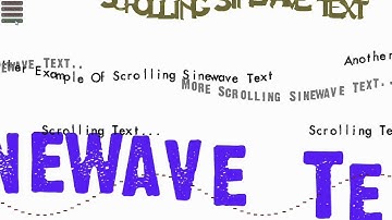 Scrolling Sinewave Text - Unity Asset
