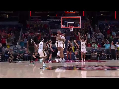 Aliyah Boston BEATS BUZZER, Hits GAME-TYING 3 To Send Game To Overtime | Indiana Fever vs NY Liberty