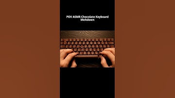 POV: ASMR Melting Chocolate Keyboard 🍫💻✨ #shorts #ai #asmr #chocolate #veo3 #viral