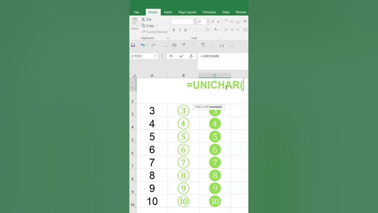How to type circled numbers alphabets in excel youtube