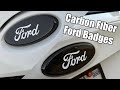 Installing carbon fiber ford badges on my focus st