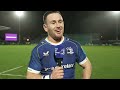 Dylan Donnellan debut interview | Leinster v Sharks | 28 October 2023