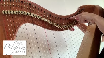 How to attach a harp string - Lever Harp