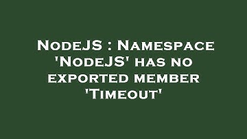 NodeJS : Namespace 