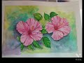 Beautiful hibiscus painting watercolor paintingamazingflowerrealisticbeautiful