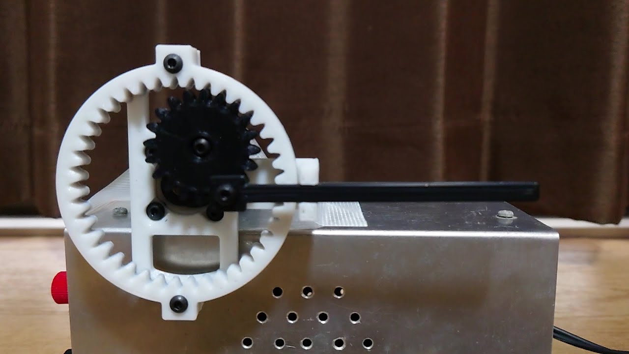 内歯車を用いた往復運動機構 (Reciprocating Mechanism with an Internal Gear)