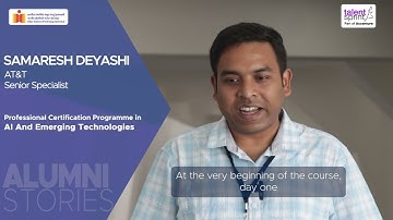 Alumni Stories | Samaresh Deyashi | AI and Emerging Technologies