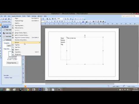 How Do I Insert Text Between Connected Text Boxes While Usin... : Microsoft Graphic Design Programs