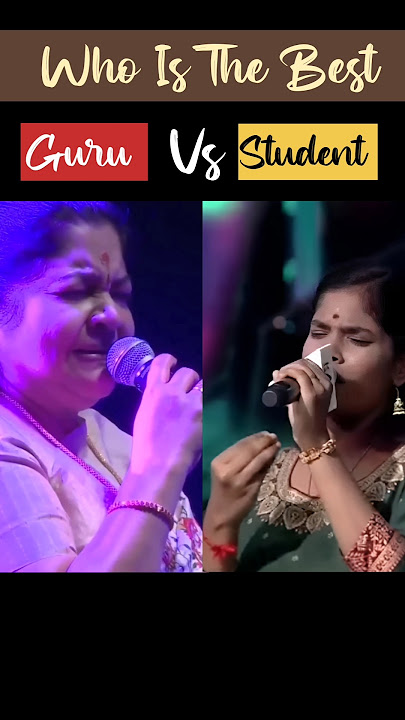 Guru 😱 Student Which Voice is Most Beautiful ❤️ #singer #kschithra #anjali #song #voice #viralvideo