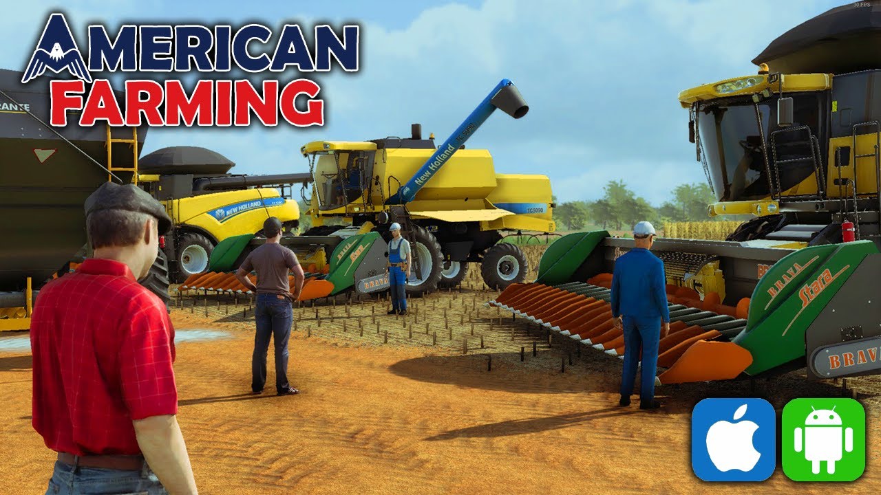 NOVO JOGO REALISTA DE FAZENDA PARA ANDROID E IOS - AMERICAN FARMING 