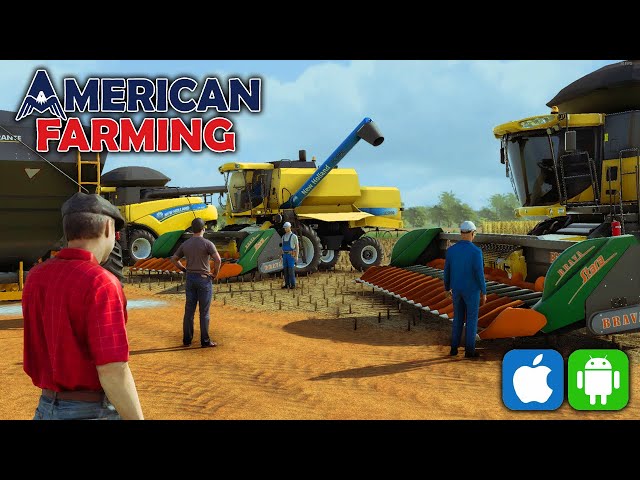 NOVO JOGO REALISTA DE FAZENDA PARA ANDROID E IOS - AMERICAN FARMING 