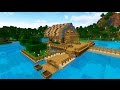 СТАРТОВЫЙ ДОМ НА ВОДЕ В МАЙНКРАФТ КАК ПОСТРОИТЬ (Starter water house minecraft)