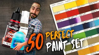 Making my PERFECT 50 Paint Set