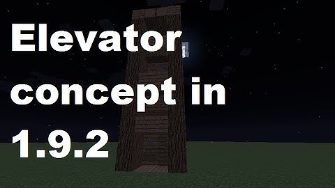 Elevator powered by command block in Minecraft 1.9.2 Concept!