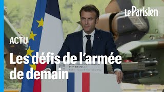 «L'Europe n'est plus à l'abri»: Emmanuel Macron donne sa vision de l'armée française du futur