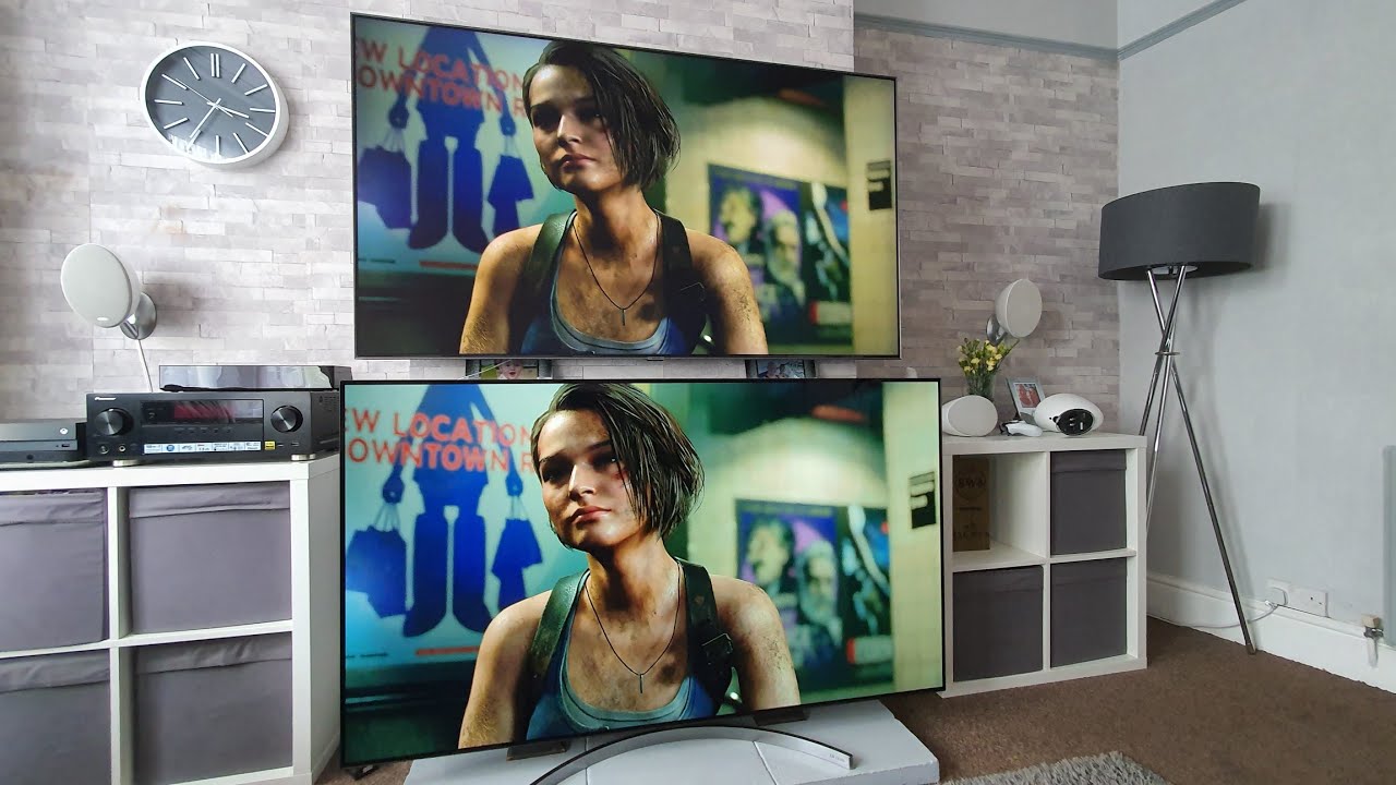 QLED vs OLED Xbox One X gaming test with Resident Evil 3 YouTube