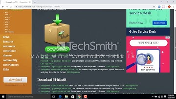 How to download notepad++Editor and install windows 10,8,7( bangla) tutorial