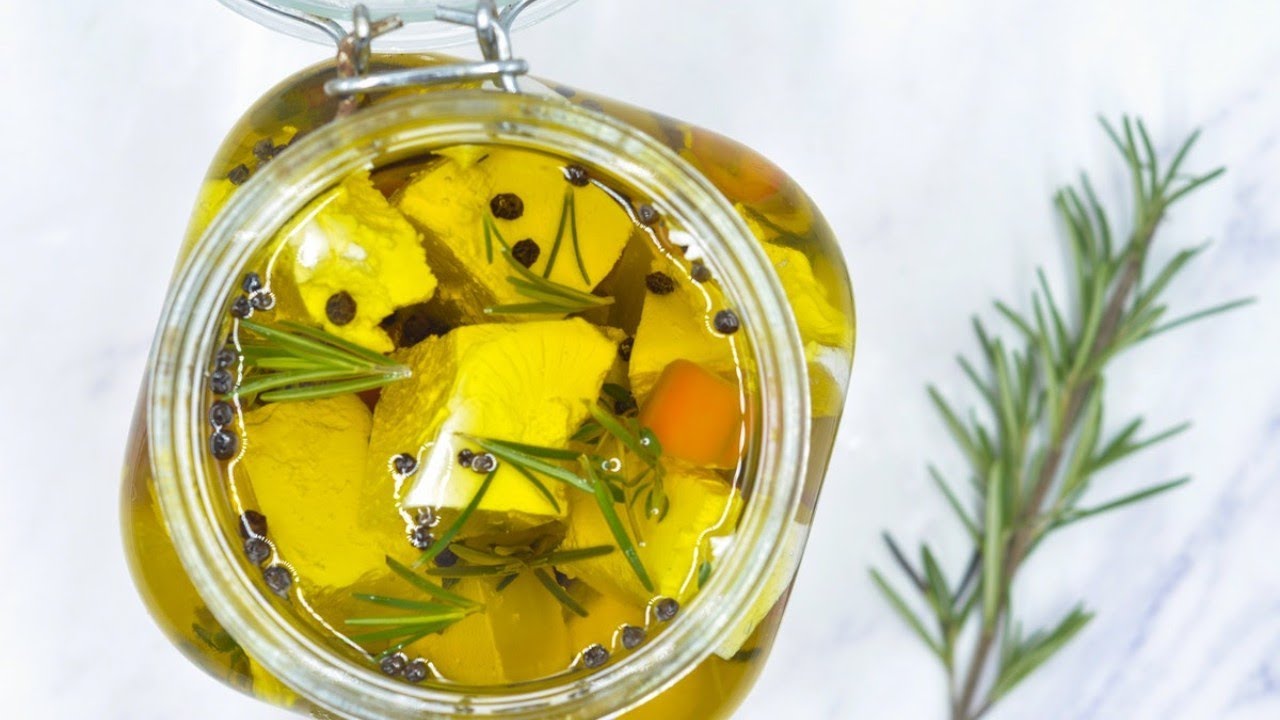 Marinata de feta, reteta simpla, mediteraneana, foarte aromata si lejera