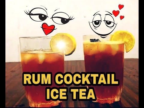 rum-cocktail-ice-tea-using-old-monk---making