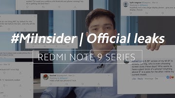 Official Redmi Note 9 Series Leaks! | #MiInsider Episode 8