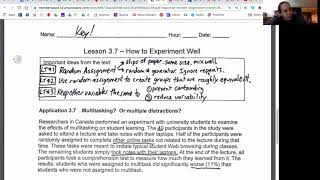 Prob & Stat 3.7 Notes How to Experiment Well