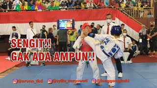 Fight Sengit di Kelas Pemula Liga Taekwondo DKI Jakarta 2022 Day 1 #KyorugiPemula