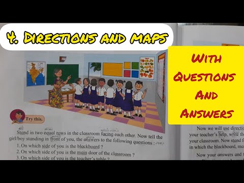 4. DIRECTIONS AND MAPS EXPLAINED WITH QUESTIONS AND ANSWERS - CLASS 3 EVS CHAPTER 4 - SSC