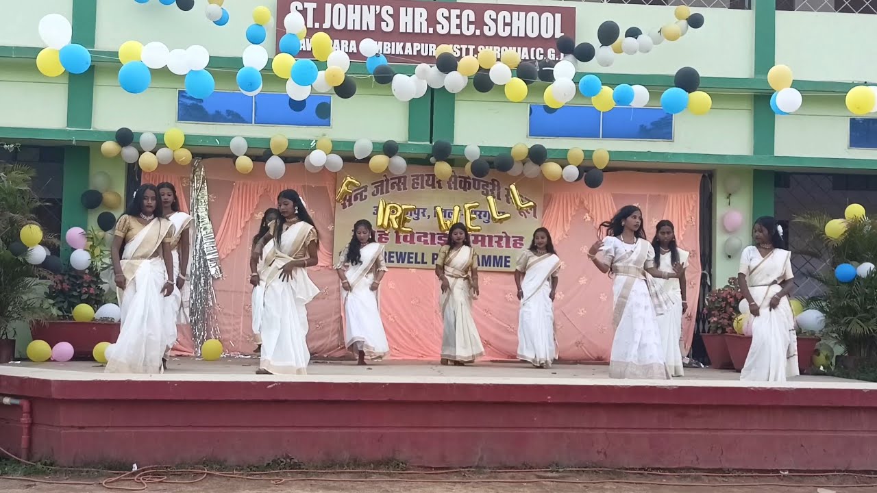 Farewell Dance Performance in School (u anta mama song)2024 St John's High school ambikapur