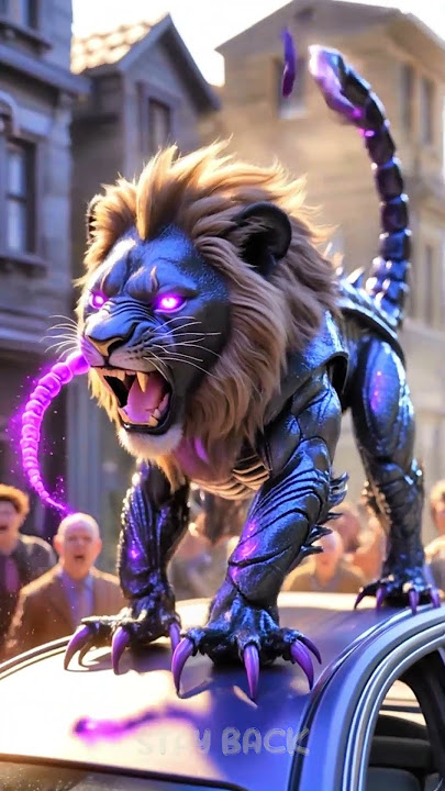 🦂A lion cub turned into a venomous Scorpion Hybrid?! 👀Venomous.. #animationshorts #lion  #animation