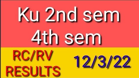 KAKATIYA UNIVERSITY DEGREE 2nd SEM 4th SEM RC/RV RESULTS UPDATES 2022/Ku importent updates today ///