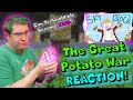 Minecraft Potato King, Technoblade's Skyblock Quest! Reacting to "The Great Potato War" Part 1...