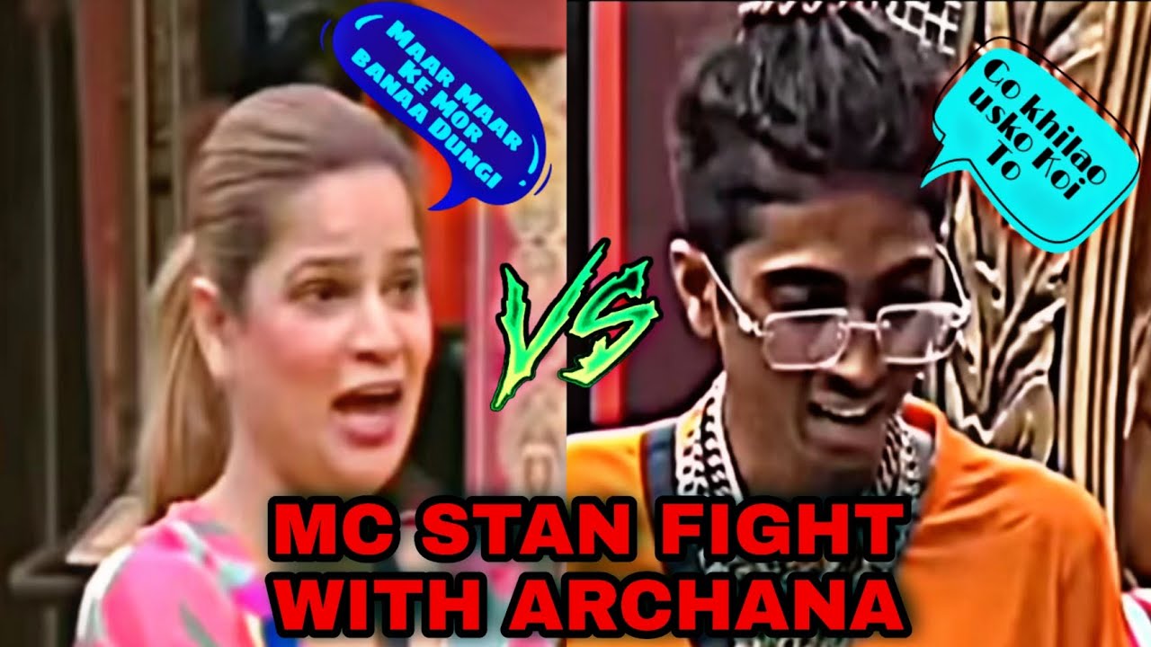 MC STAN _ YE BASTI KI AUNTY KO KON LAYA 😂 _ mc stan FIGHT WITH ARCHANA