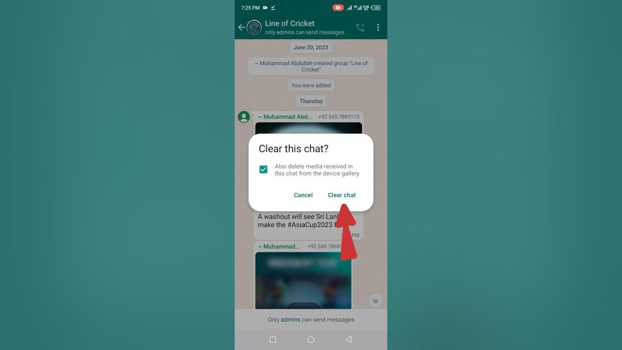 how-to-delete-a-group-chat-on-whatsapp-youtube