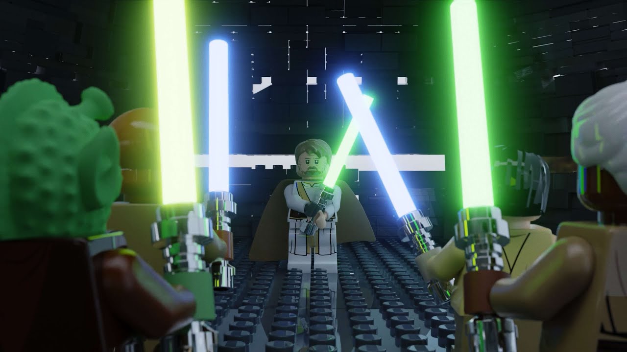 LEGO Luke's Jedi Academy | LEGO Star Wars Film Festival | Blender Animation 4K