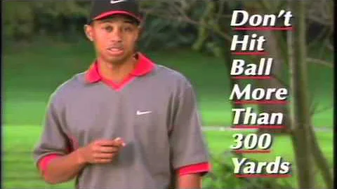 Golf Commercial -- Golf's Not Hard -- Tiger Woods -- 300 Yard Fairway Bunker Shot