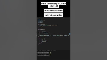 Watch me build Minesweeper in Love2D – Pt 28 🔨