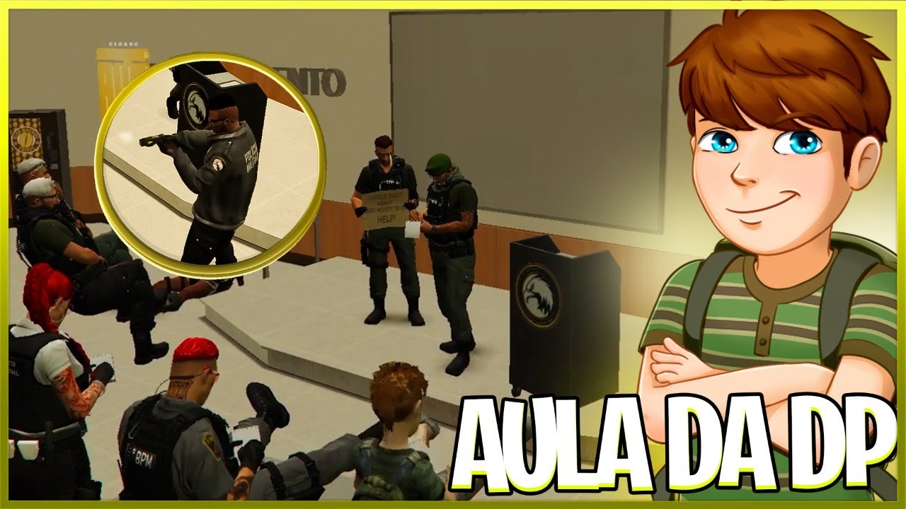 LOBINHO E A AULA NA DP | GTA-RP CIDADE ALTA 2.0