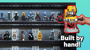 Hand-built LEGO Star Wars Minifigure Display Cabinet | DIY Woodworking Project