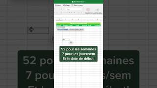 Comment créer un calendrier sur Excel? 🗓️🗓️ #apprendreexcel #excelfrancais #astuceexcel