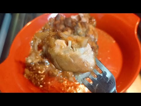 الفصوص بتتخلع من العضمة ورك رومي بصوص بصل مكرمل على طريقة ماما فخد ديك رومي مقطع ف صينية