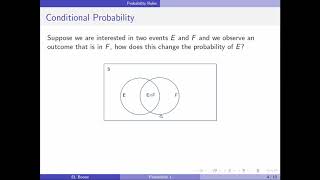 Data Science 1 - Probability 7 - Conditional Probability